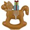 Northlight Gingerbread Rocking Horse with Presents Christmas Figurine - 7.25"